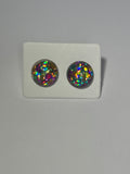 Kaleidoscope stud earrings