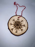 Hand painted Wood slice decoration