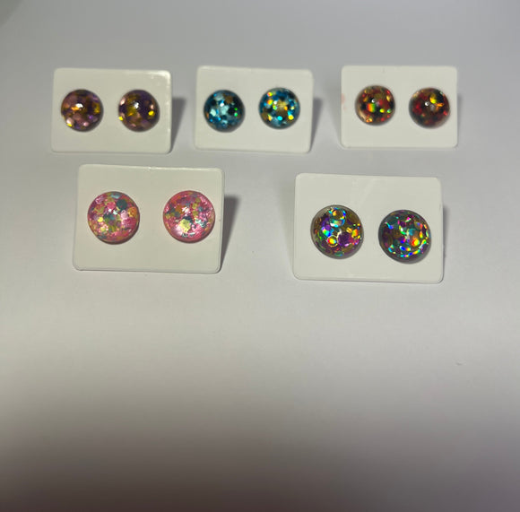 Kaleidoscope stud earrings