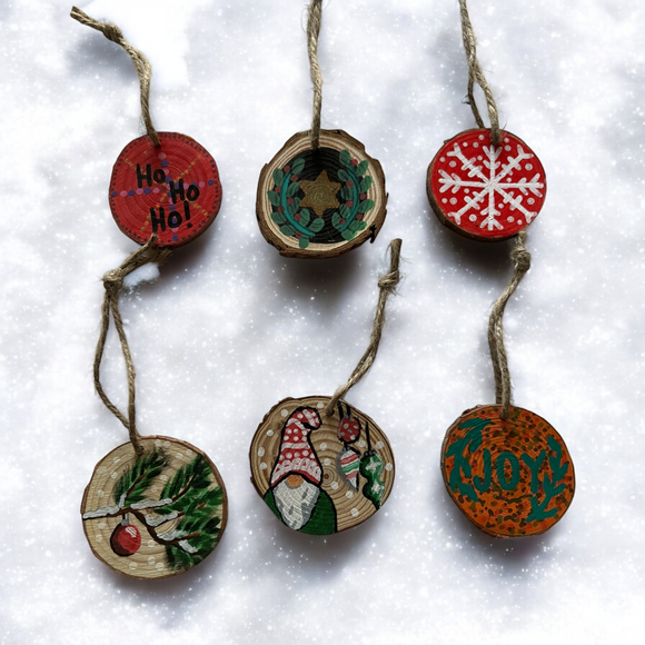 Wooden Round Tree Decorations