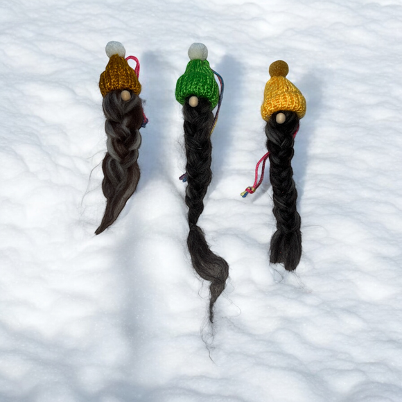 Gonk with plait hanging decoration