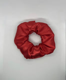 Luxe Red Satin Scrunchie