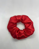 Luxe Red Satin Scrunchie