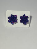 Flower stud earrings