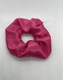 Luxe fuschia Pink Satin Scrunchie