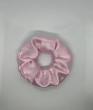 Luxe Baby Pink Satin Scrunchie