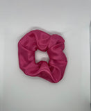 Luxe fuschia Pink Satin Scrunchie