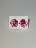 Flower stud earrings