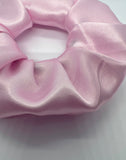 Luxe Baby Pink Satin Scrunchie