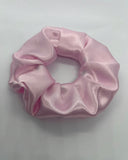 Luxe Baby Pink Satin Scrunchie