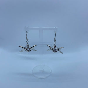 Pentacle Moon Earrings