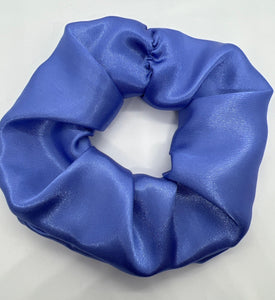 Luxe Cornflower Satin Scrunchie