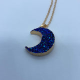 Moon Druzy Necklace