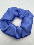 Luxe Cornflower Satin Scrunchie