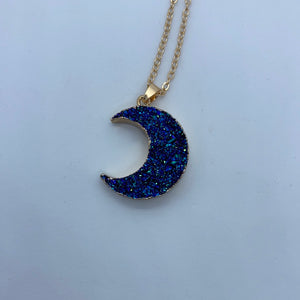 Moon Druzy Necklace