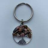 Tree of Life Crystal Key Ring