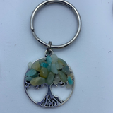 Tree of Life Crystal Key Ring