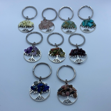 Tree of Life Crystal Key Ring